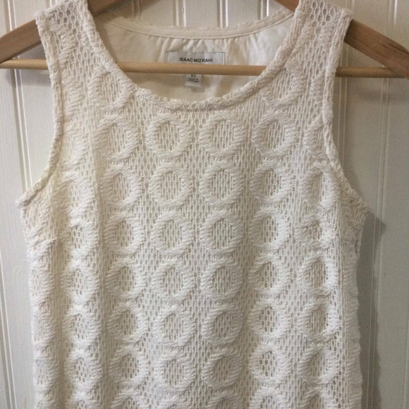 Off-White Crochet Mini Shift Dress Size XS - Picture 2 of 7